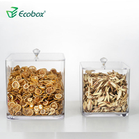 ECOBOX VS300-300 Cuadrado de contenedores de alimentos herméticos Hierbas Can Nuts Jar Candy Storage Box