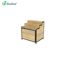 GMG-001 ECOBOX ECOBOX Gabinete de madera Manteneros a granel Estantería estable para supermercado