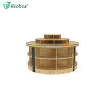 GMG-003 ECOBOX Bulk Shelf Bulk Wooden Redondo Mueble Pantalla Estable para Supermercado