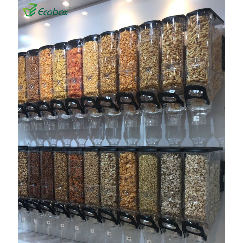 ZLH-001 19L Montaje en pared Selección y mezcla de grano seco Tuercas Tuercas Cereales Gravedad Bulk Dispensador de alimentos